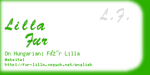lilla fur business card